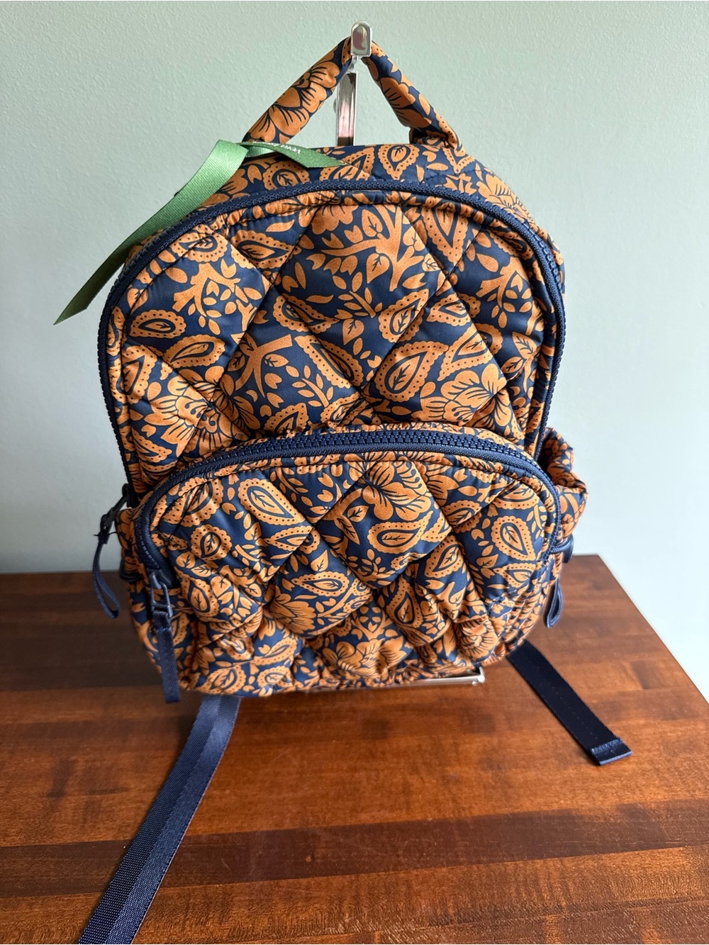 VERA BRADLEY Small Banbury Backpack-Lotus Montage Roasted Pecan - Picture 10 of 10